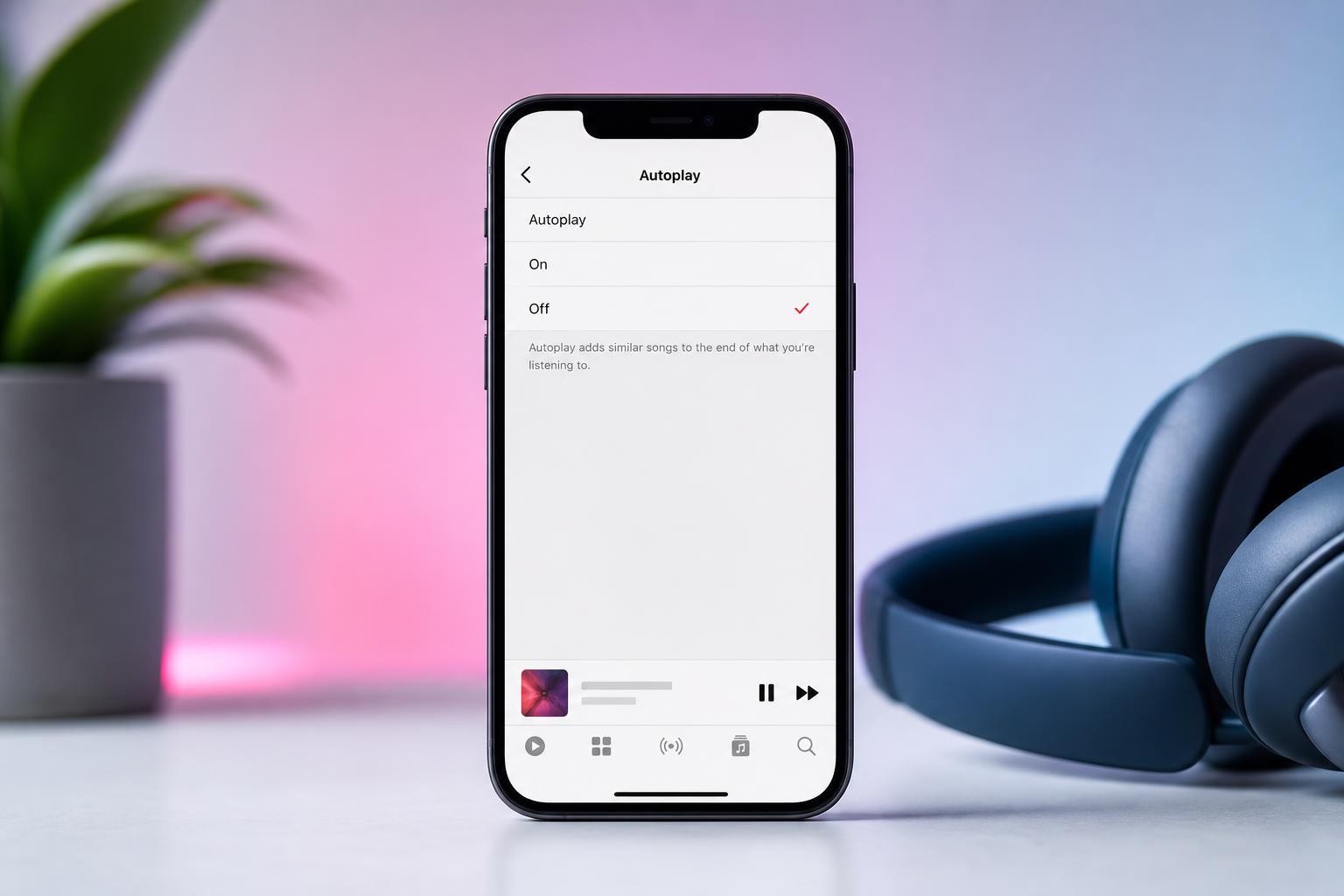 Turning Autoplay On or Off in Apple Music