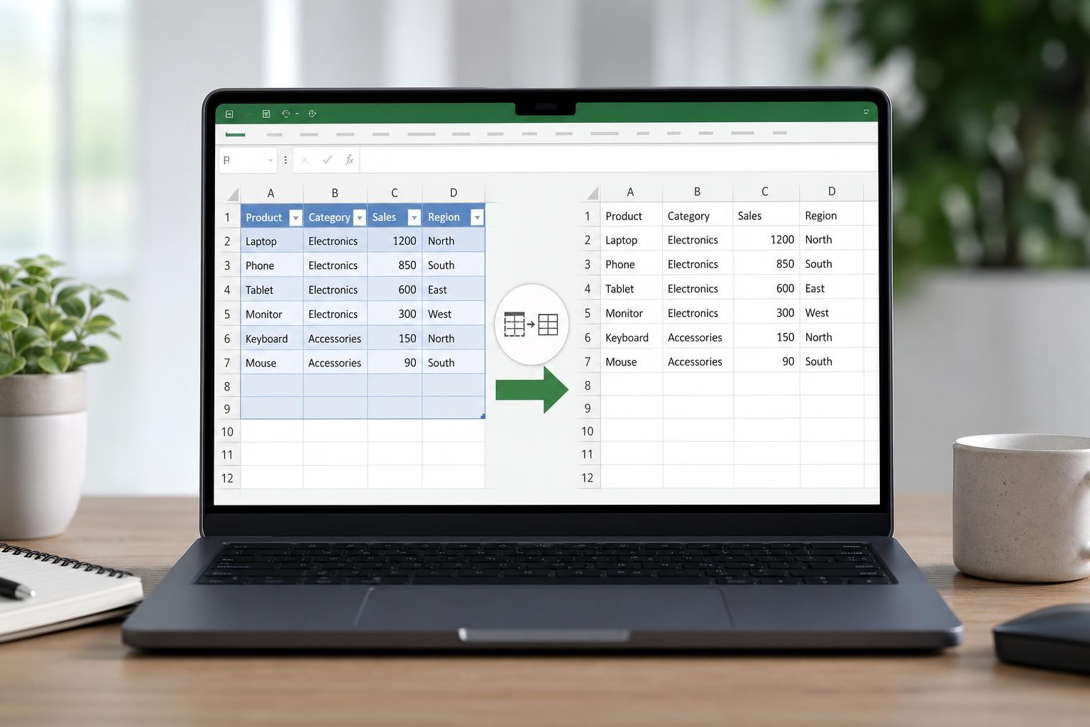 How to Remove an Excel Table and Keep the Data