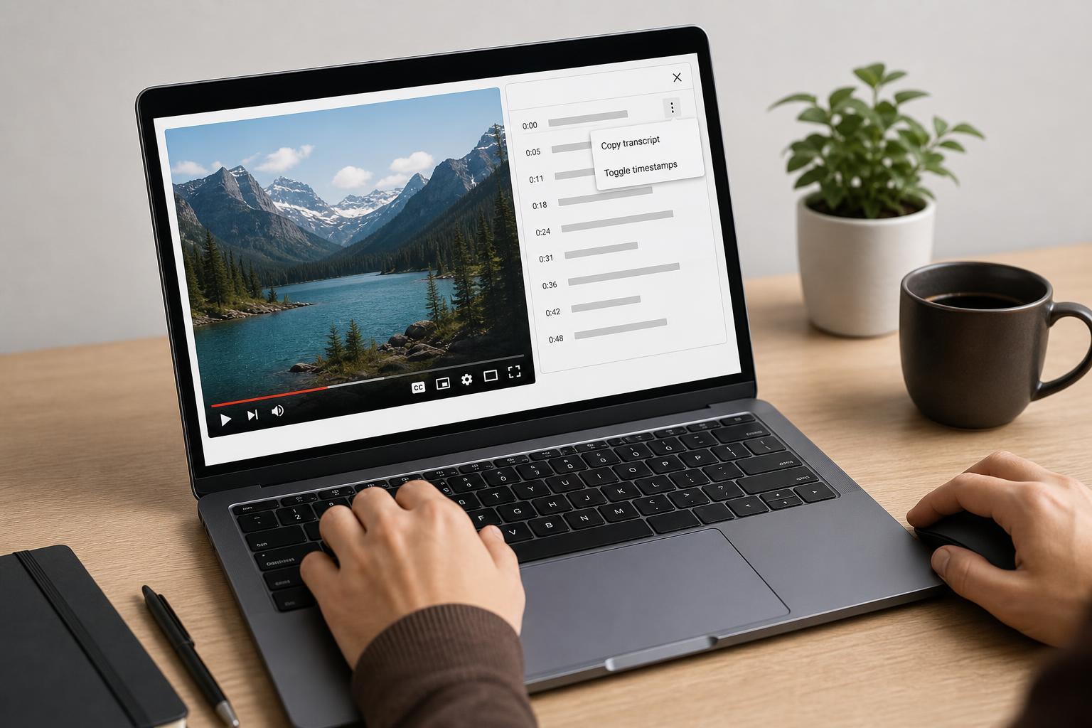 How to View and Copy the Transcript of a YouTube Video
