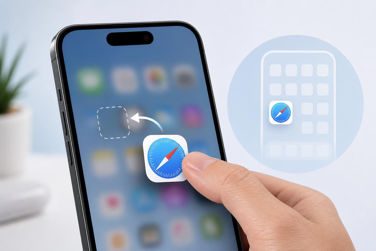 How to Restore the Safari App Icon on an iPhone Home Screen