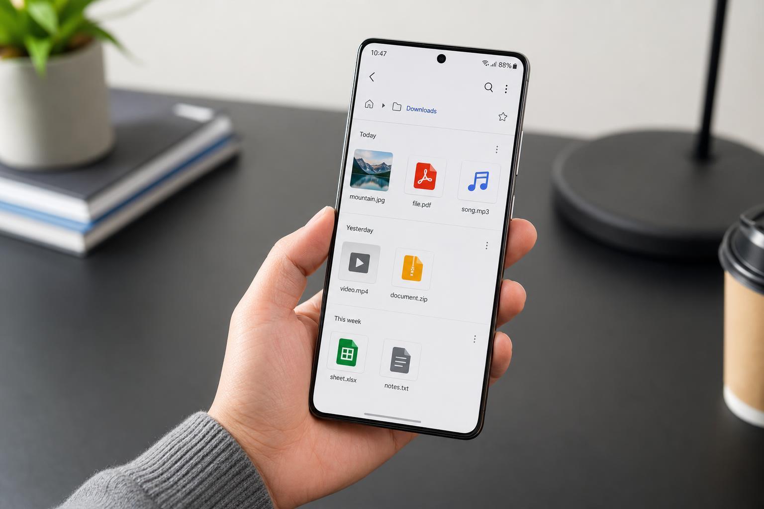 How to Find Downloaded Files on a Samsung Galaxy Phone