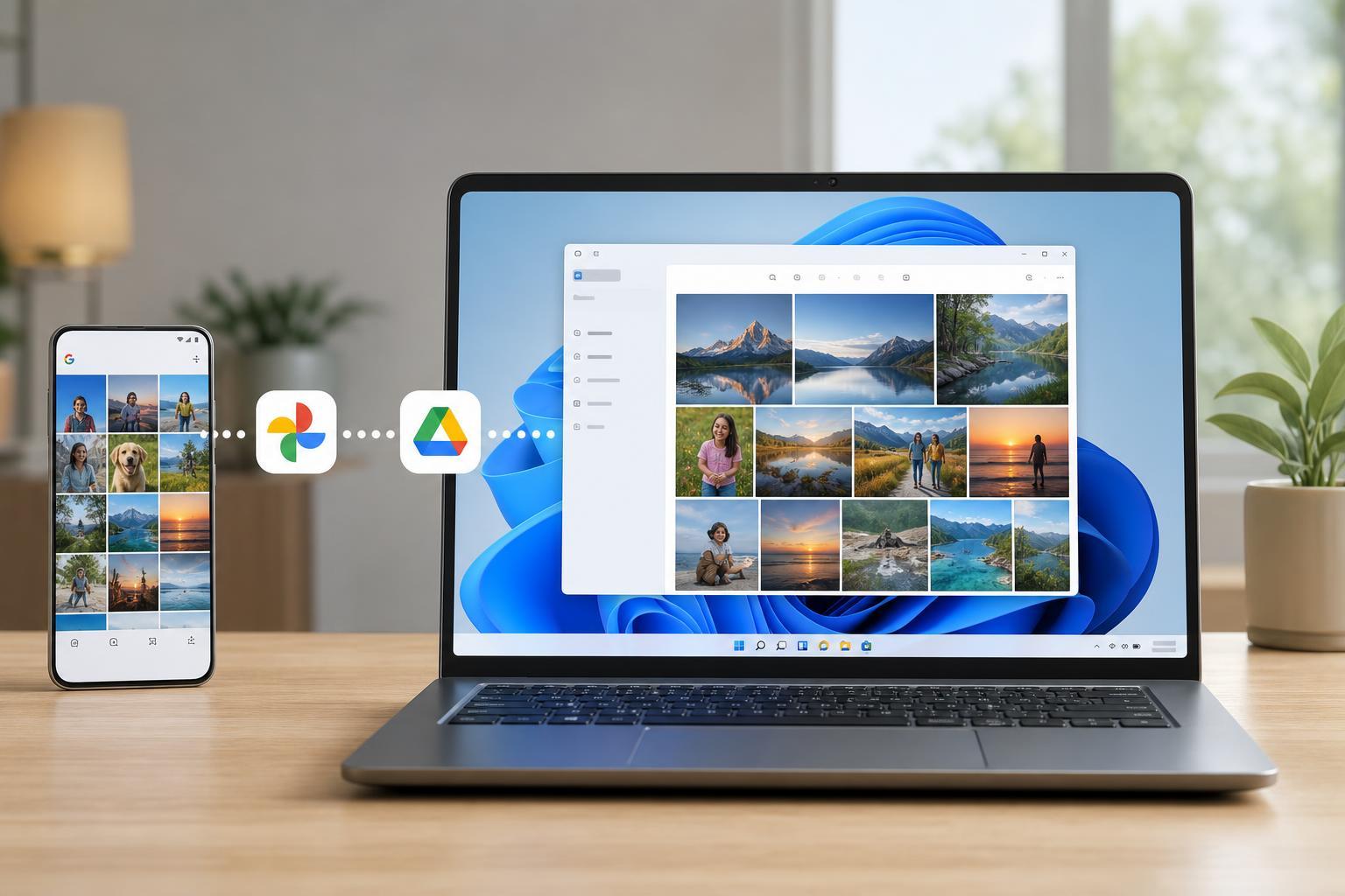 Sync Google Photos to the Windows 11 Photos App Using Google Drive