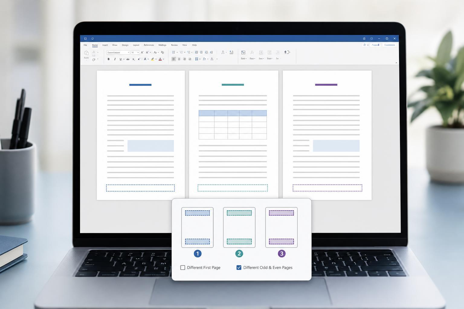 How to Use Different Headers and Footers on Different Pages in Microsoft Word