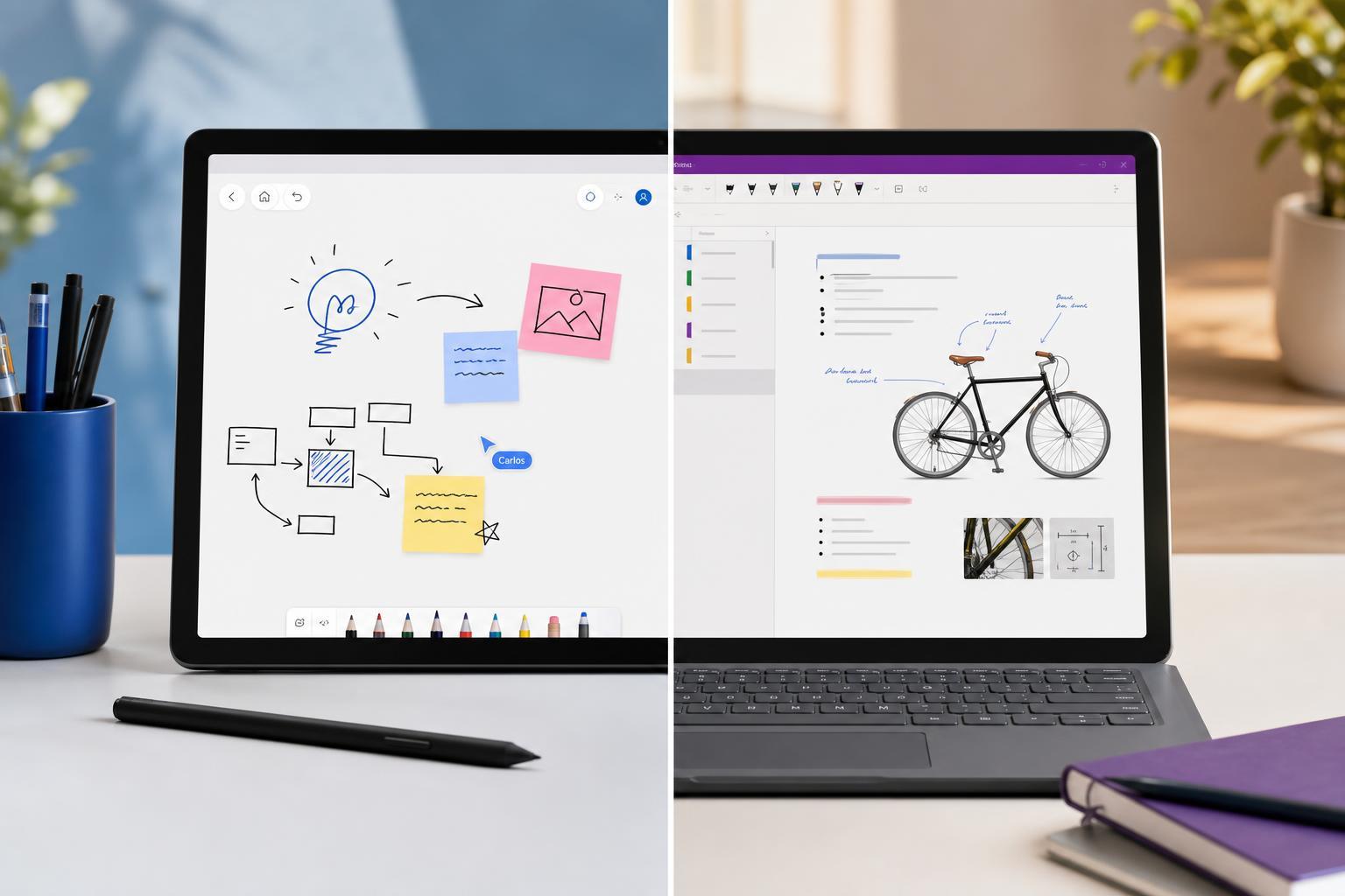 Microsoft Whiteboard or OneNote: Which Note-Taking App Fits Your Workflow?