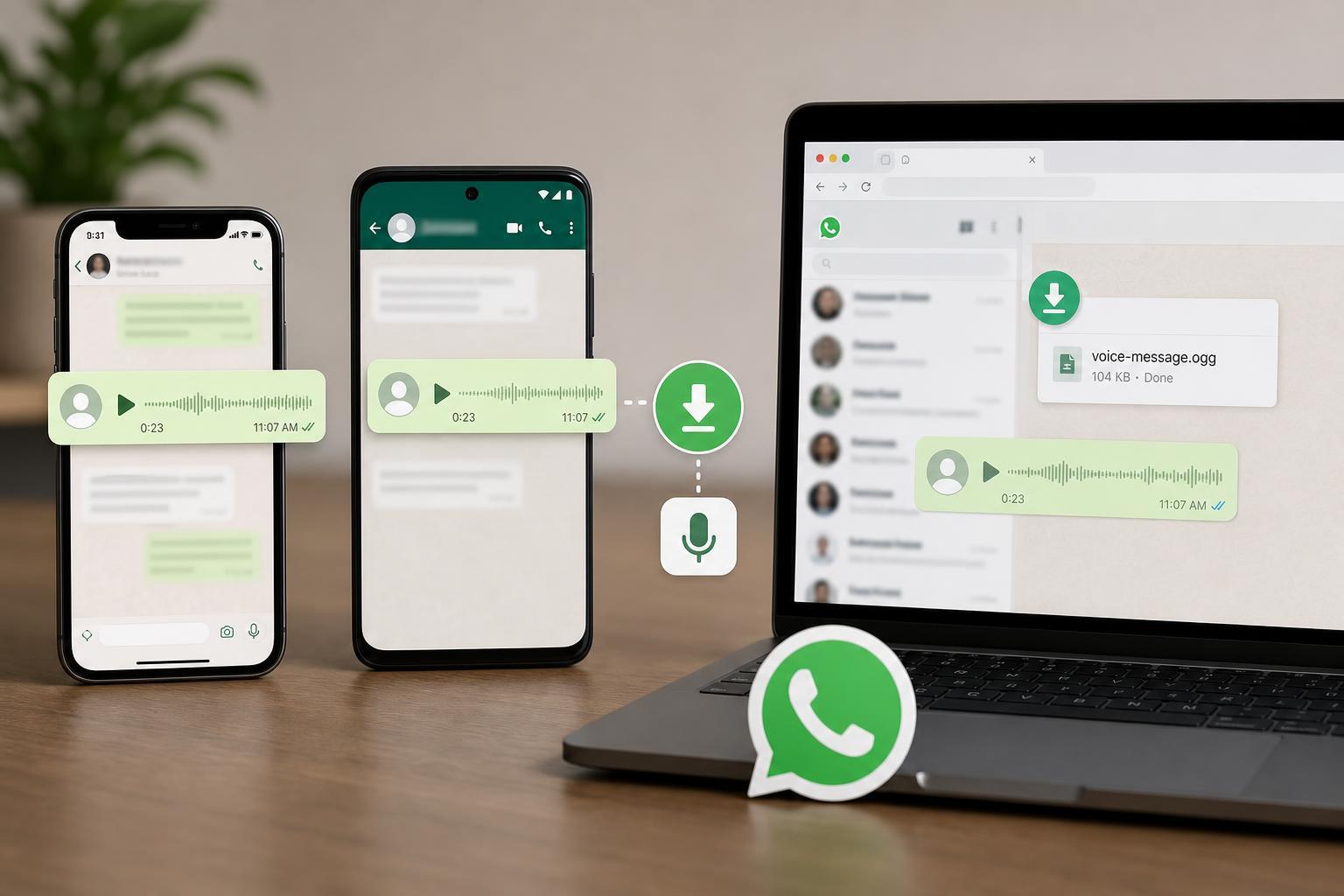 How to Save WhatsApp Voice Messages on iPhone, Android, and WhatsApp Web