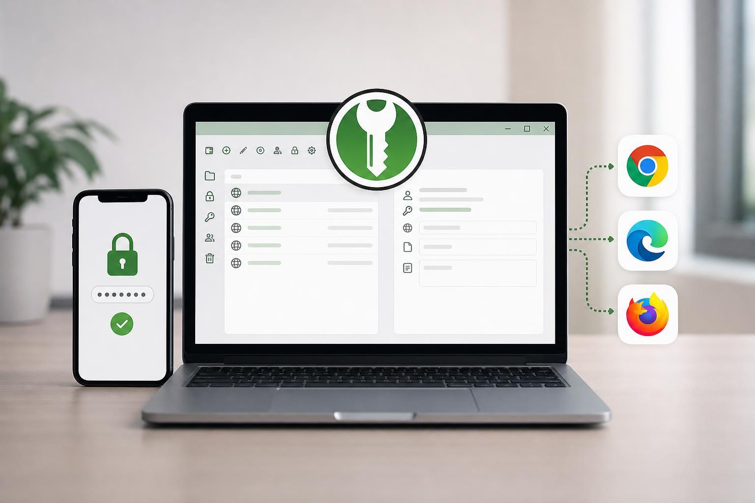 Connecting KeePassXC to Chrome, Edge, and Firefox