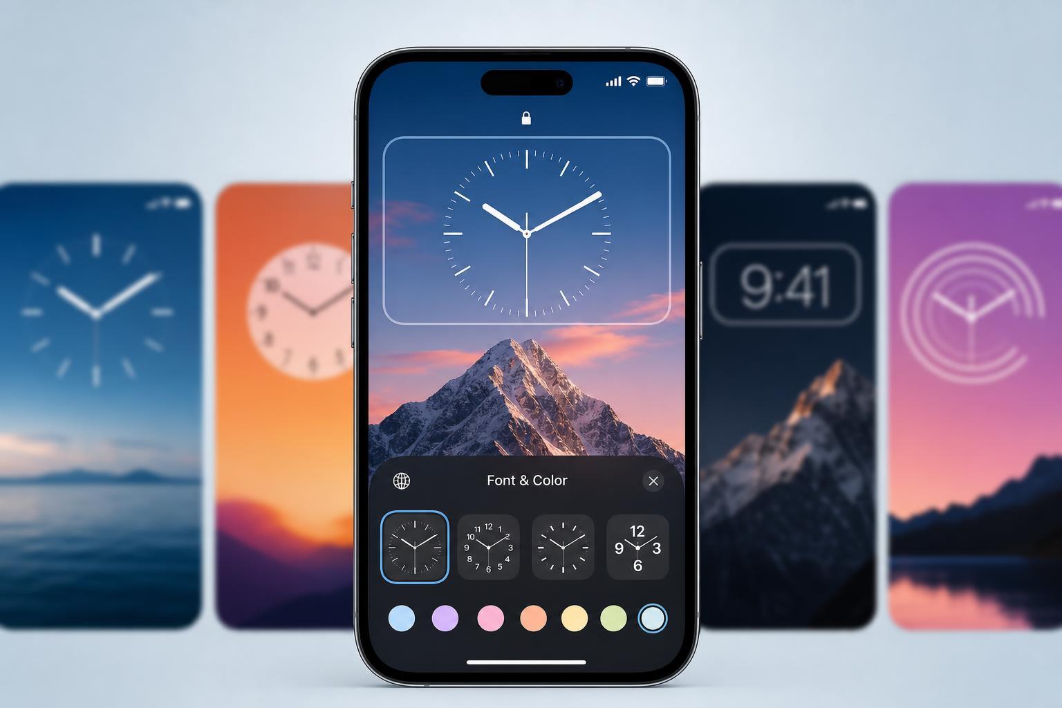 4 Ways to Add and Customize the Clock on Your iPhone Lock Screen