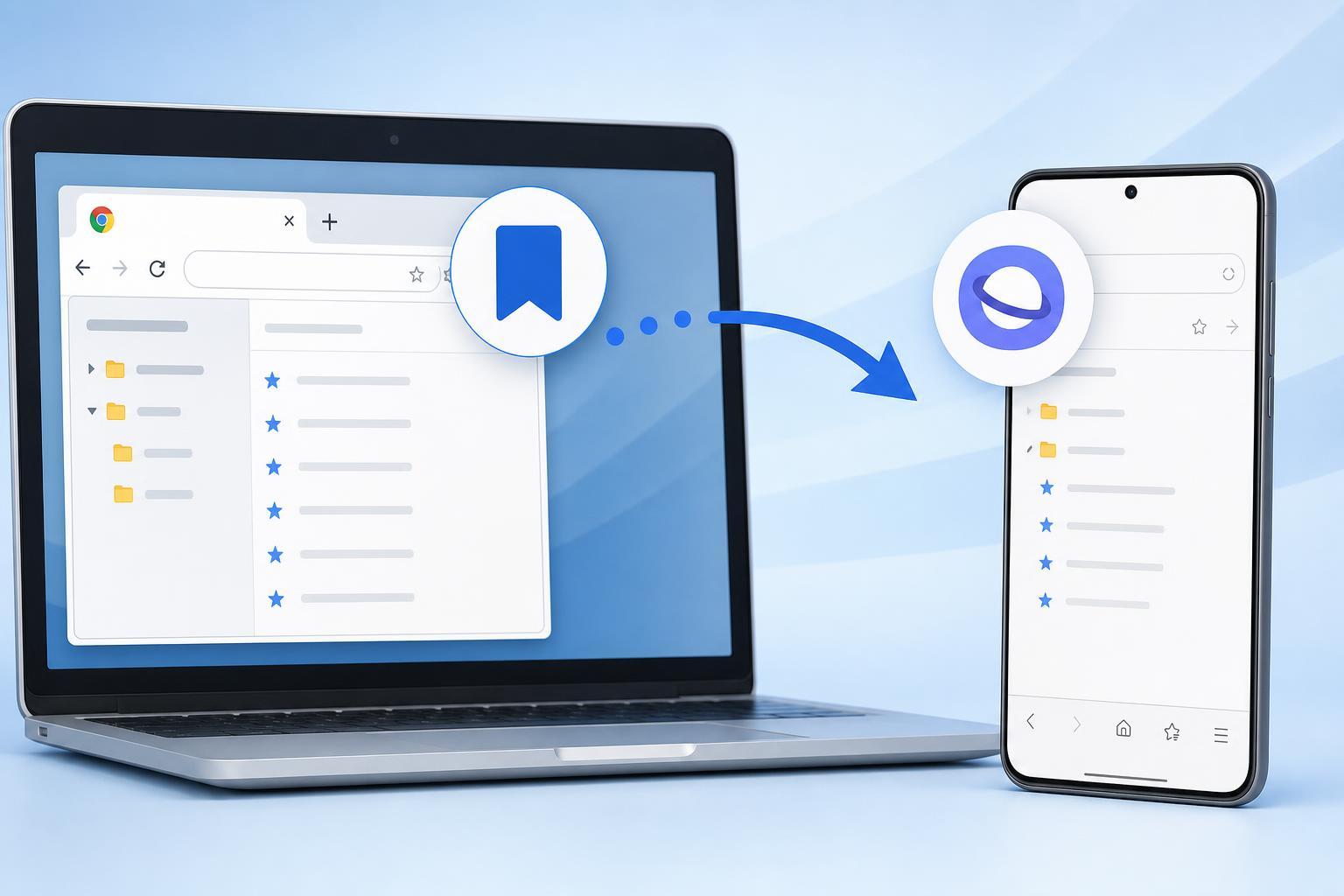 Importing Chrome Bookmarks into Samsung Internet Browser