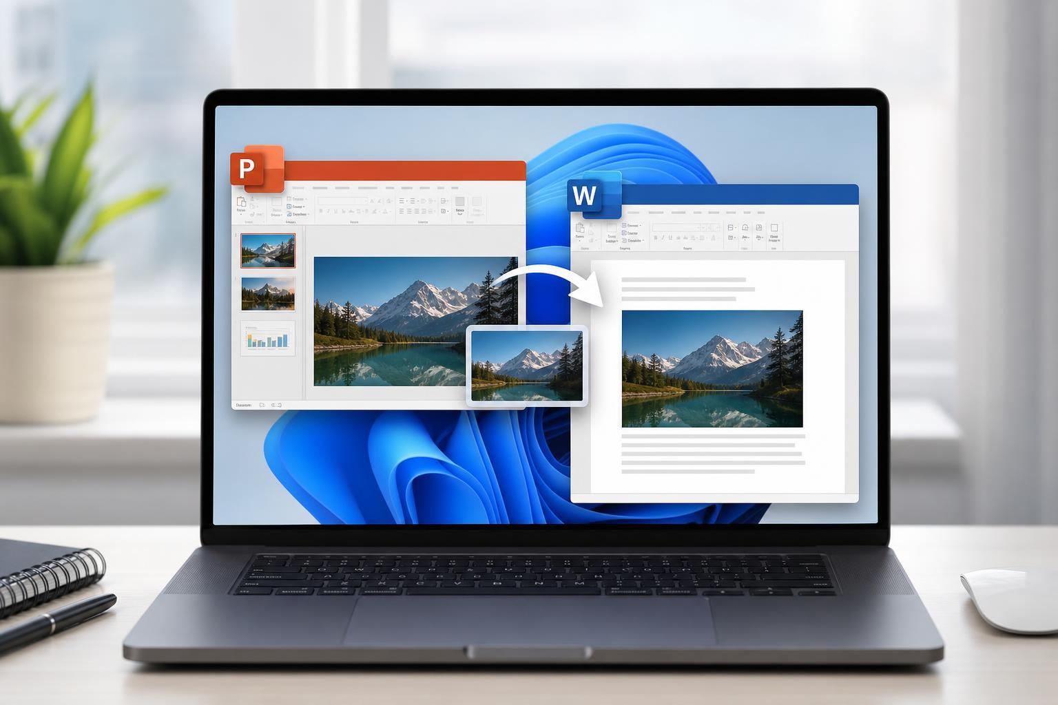 Inserting a PowerPoint Slide Into Microsoft Word