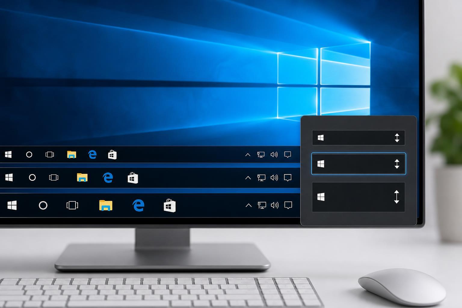 Changing the Taskbar Size in Windows 10