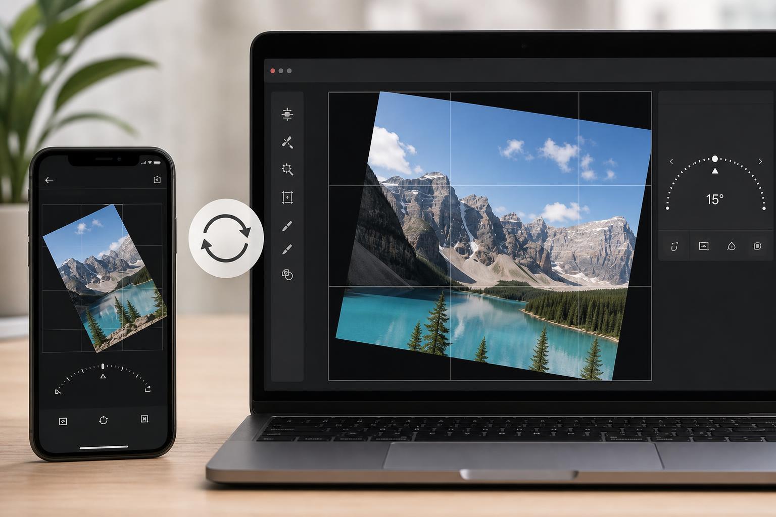 How to Rotate an Image Fast on Phone or Computer