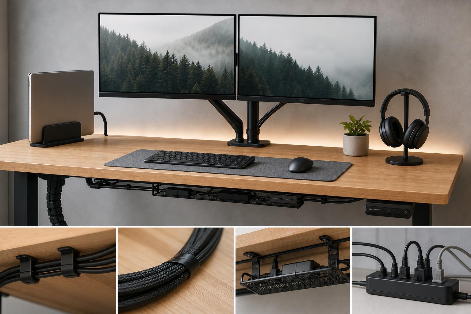 11 Practical Cable Management Solutions for a Cleaner Desk Setup