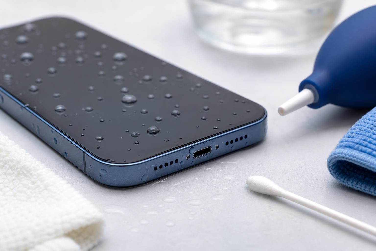How to Remove Water From an iPhone Speaker and Port