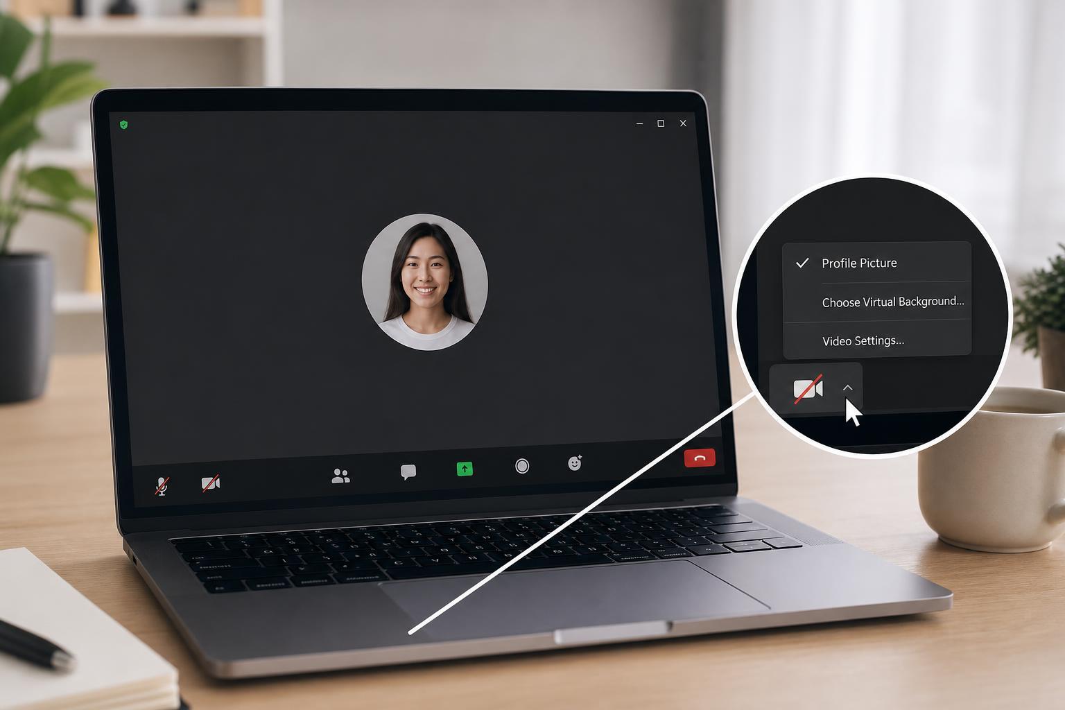How to Show Your Profile Picture Instead of Video in a Zoom Meeting