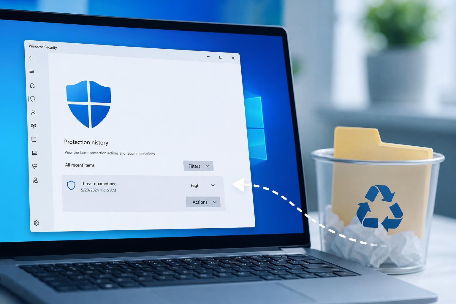 Restoring Files Quarantined or Removed by Windows Defender