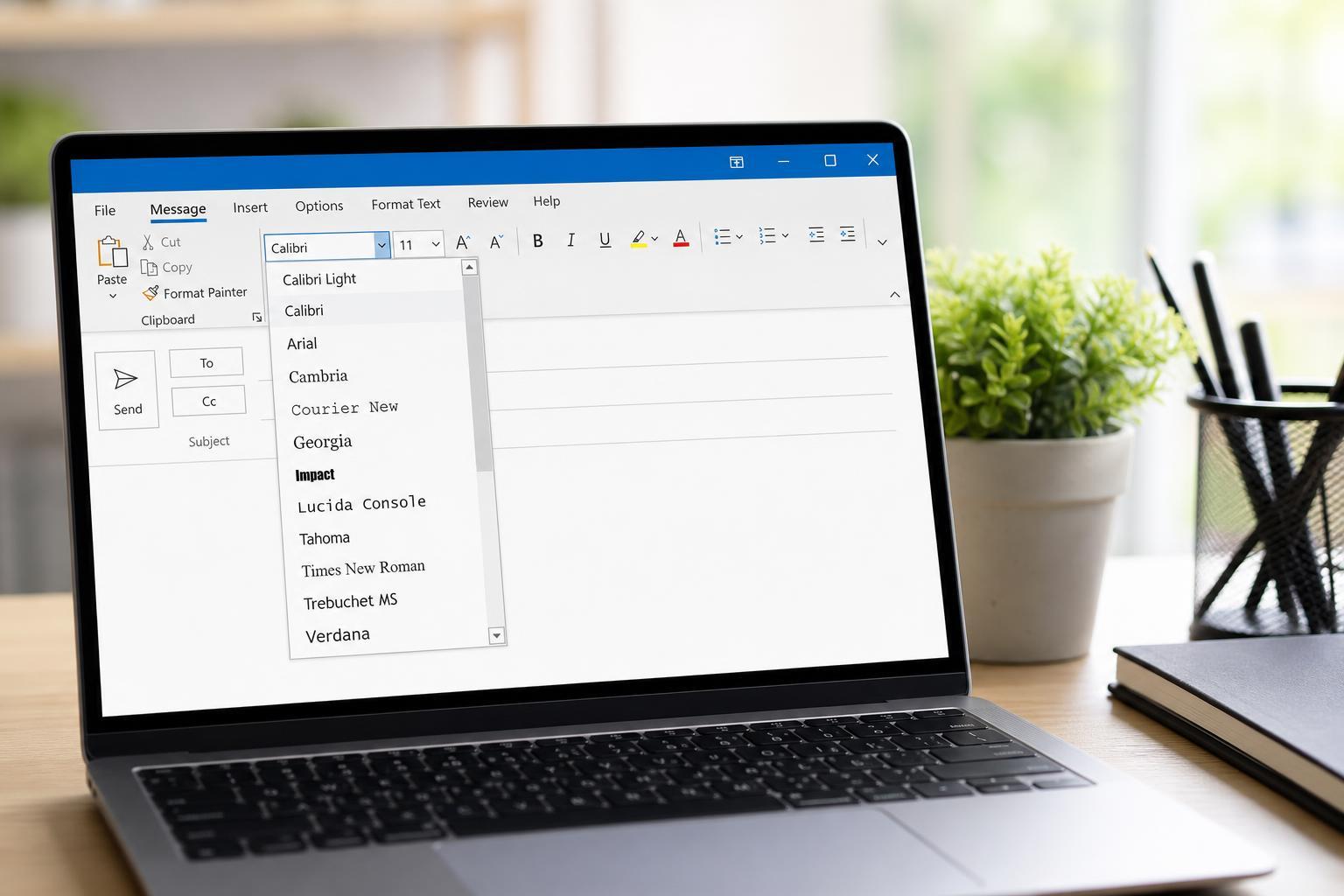 How to Change the Font Style in Microsoft Outlook