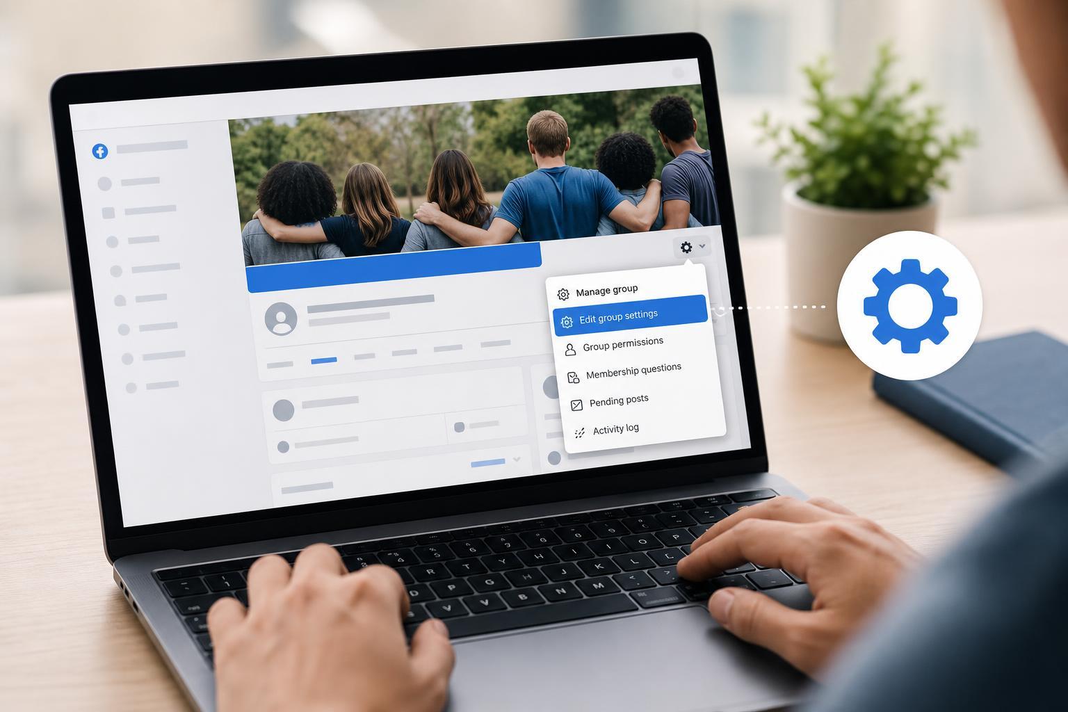 How to Open and Change Facebook Group Settings
